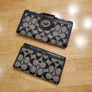 Coach wallet and checkbook cover
